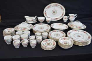 Royal Grafton Malvern pattern tea and dinner service to comprise: two circular lidded tureens, 13.