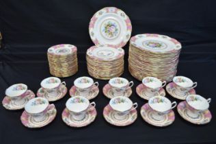 Quantity of Royal Albert Lady Carlyle pattern tea and dinner ware to comprise: twenty eight 10.25"