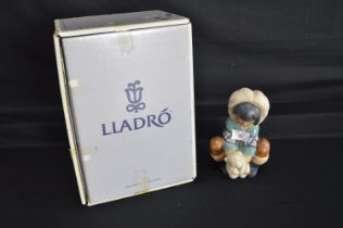 Lladro figure of Gres Poor Little Bear, number 12232 - 8" tall with original box Please note