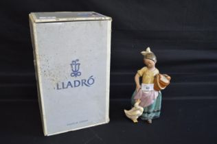 Lladro figure of Noisy Friend, number 12253 - 9" tall with original box Please note descriptions are