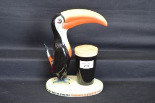 Guinness advertising model of Toucan by Wiltshaw & Robinson - 8.25" tall Please note descriptions