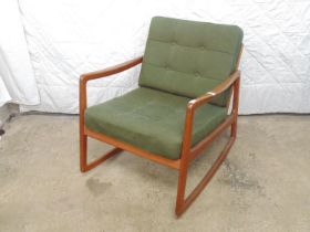 1950's Ole Wanscher (1903-1985) model FD120 rocking chair for France & Daverkosen (also known as