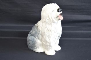 Beswick figure of a seated Old English Sheepdog - number 2232 - 11.25" tall Please note descriptions