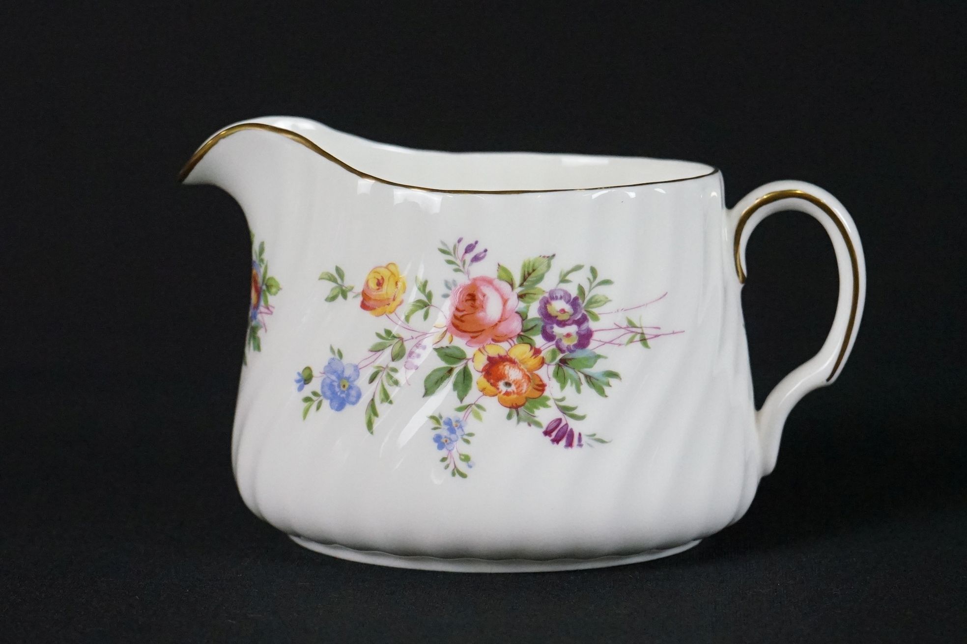 Minton ' Marlow ' pattern no. S.309 tea set for 6 to include 6 teacups & saucers, 6 tea plates, milk - Image 6 of 8