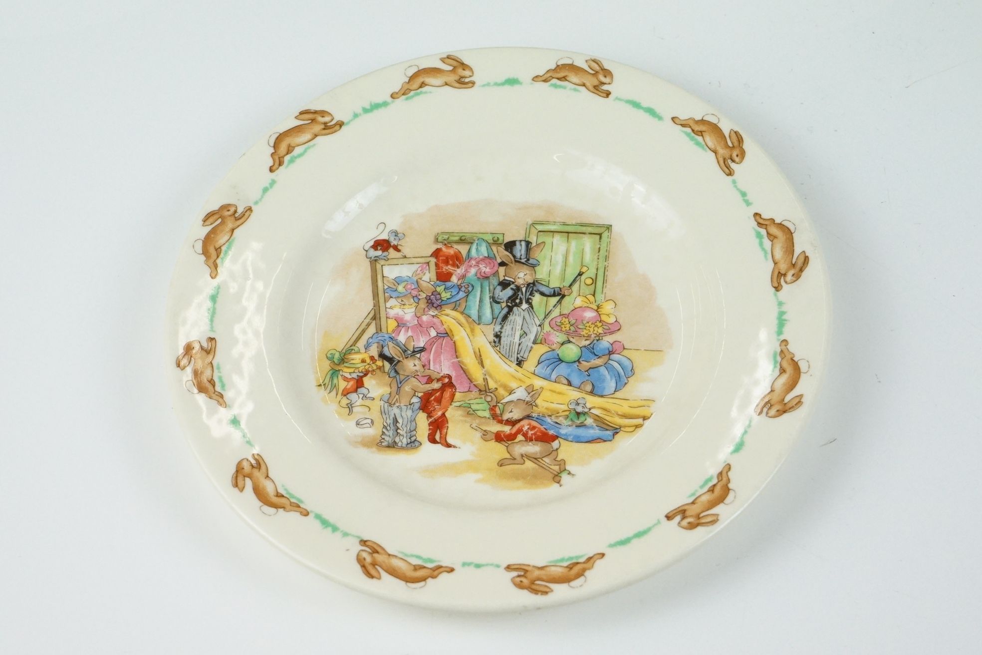 Royal Doulton Bunnykins ceramics, 13 items, to include 3 teacups & saucers, 2 tea plates, 3 lunch - Image 2 of 14