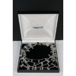 A contemporary Oggetti Murano glass necklace with original display box