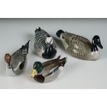 Four John Beswick porcelain birds to include Barnacle Goose (JBDB10), Canada Goose (JBDB1),