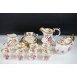 Hammersley & Co 'Dresden Sprays' pattern tea set, pattern no. 12668, comprising teapot & cover, 8