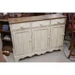 Painted and Distressed Pine Dresser