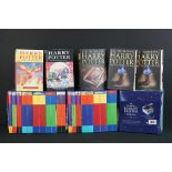 A large collection of hardback and paperback Harry Potter books to include box sets.