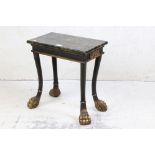 Contemporary French Napoleonic style Lamp / Side Table with painted effect finish and over-sized
