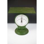 Salter's ' Improved Railway Parcel Balance ' cast iron scales, with white enamel dial and green