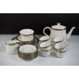 Royal Crown Derby ' Kedleston ' pattern tea set, pattern no. A. 1315, 2nd quality, comprising teapot