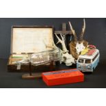Group of mixed collectables to include a Harmsworths Home Doctor Emergency case with first aid