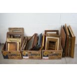 Large Collection of Antique and Later Empty Pictures Frames including Ornate Gilt Frames, largest