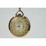 Vintage Lucerne Swiss Made ladies pendant watch & chain