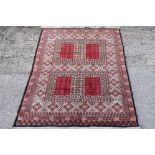 Persian Silk and Wool Red Ground Rug, 120cm x 163cm
