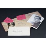 1950s autograph book containing many celebrity signatures, some with photos, to include Harry