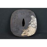 Bronze Japanese tsuba