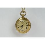 Ladies Rotary 17 jewel manual wind pocket watch pendant