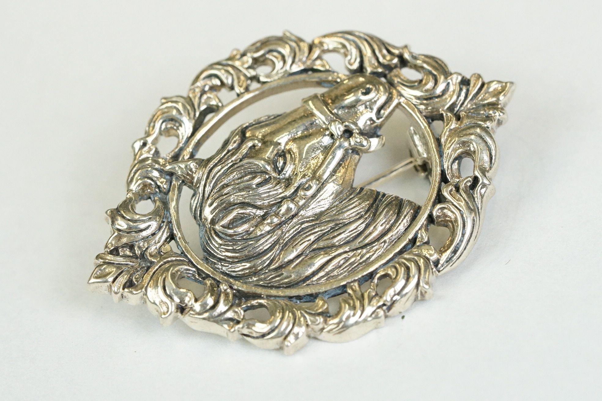 Silver horse brooch - Bild 3 aus 5