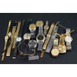 Collection of watches, to include Gruen day / date, Rex, Zoniku, Seiko etc