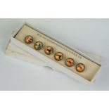 Advertising / Breweriana - Boxed set of vintage Guinness buttons