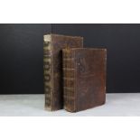 An 18th century family bible together with a New Testament dated 1821.
