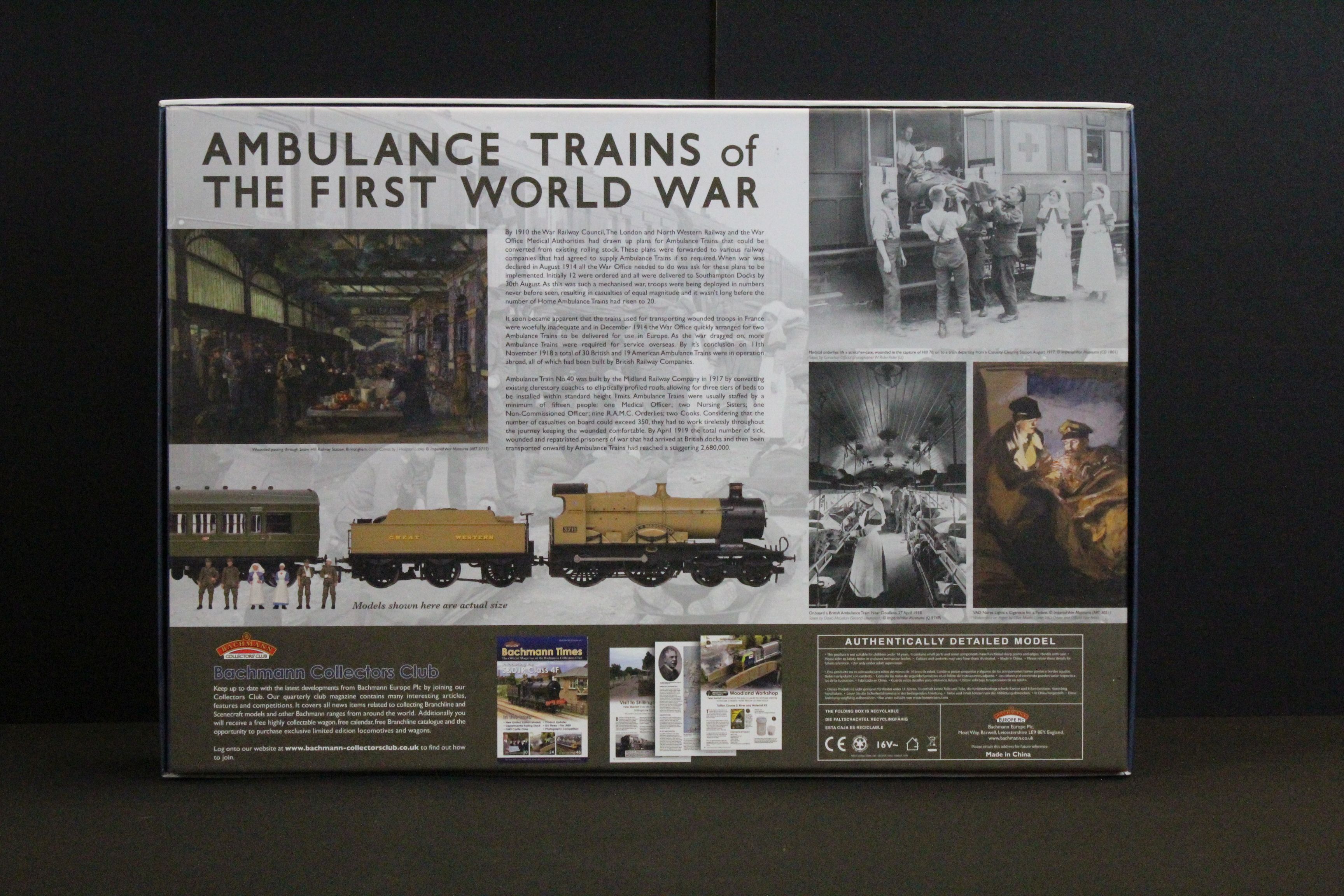 Boxed Bachmann OO gauge 30-325 First World War Ambulance Train No 40 Special Commemorative Edition - Image 2 of 7