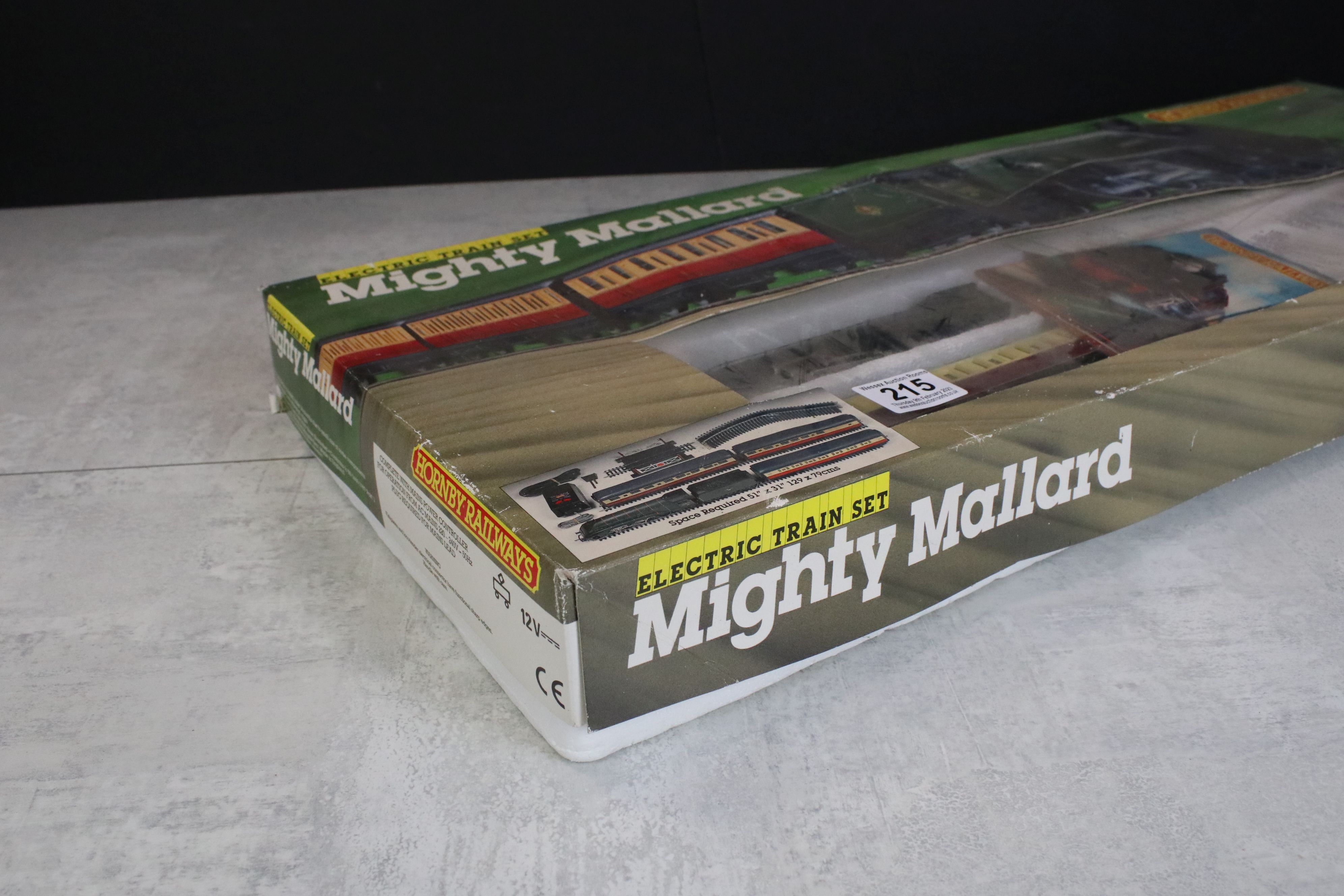 Boxed Hornby OO gauge R879 Mighty Mallard electric train set with locomotive, 3 x coaches, track, - Image 2 of 9