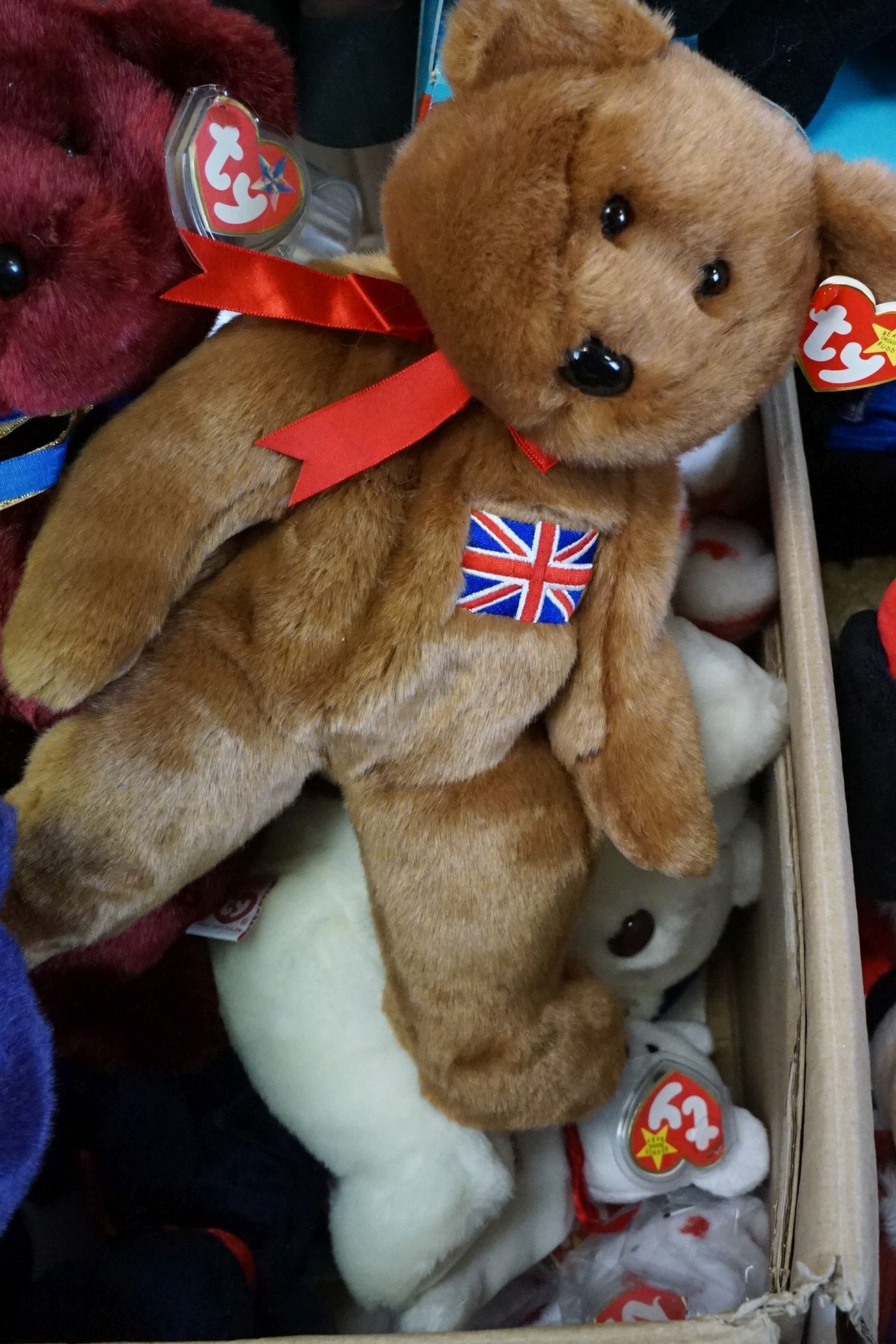 Large collection of teddy bears & soft toys to include TY Beanie bears (with tags), Disney Store, - Image 5 of 19