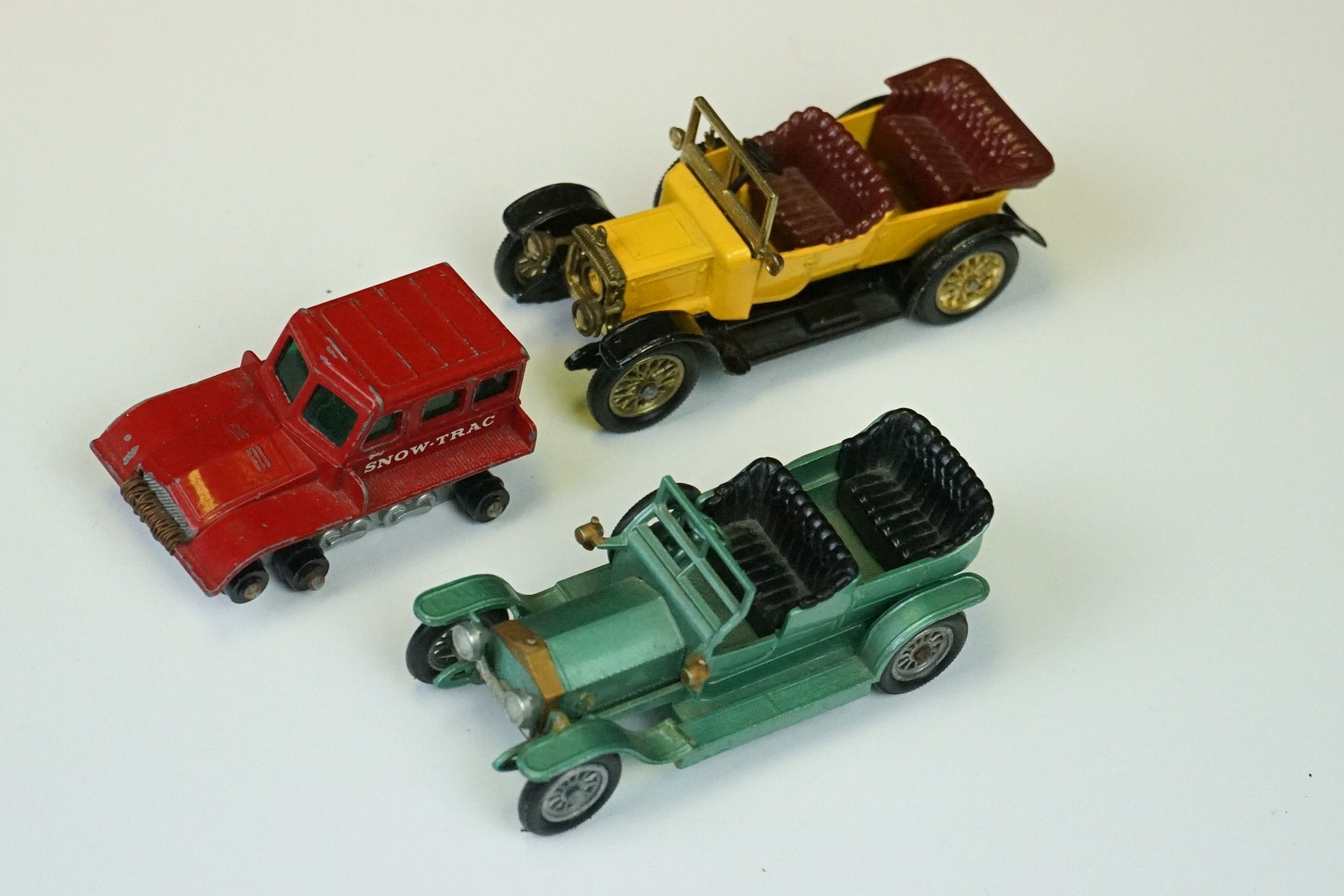 20 Mid 20th C play worn diecast models to include Triang Spot On Royal Rolls Royce, Corgi Chitty - Image 9 of 12