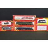 Seven Hornby OO gauge locomotives to include R3361 Railroad 0-4-0 Hogarth Stone, R2665 BR 0-4-0T