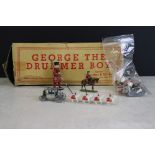 Boxed Marx George The Drummer Boy tin plate wind-up model (tatty box) plus a small group of