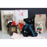Four boxed limited edition Steiff Bears, to include 661273 Exhibition Bear 2003, certificate no.