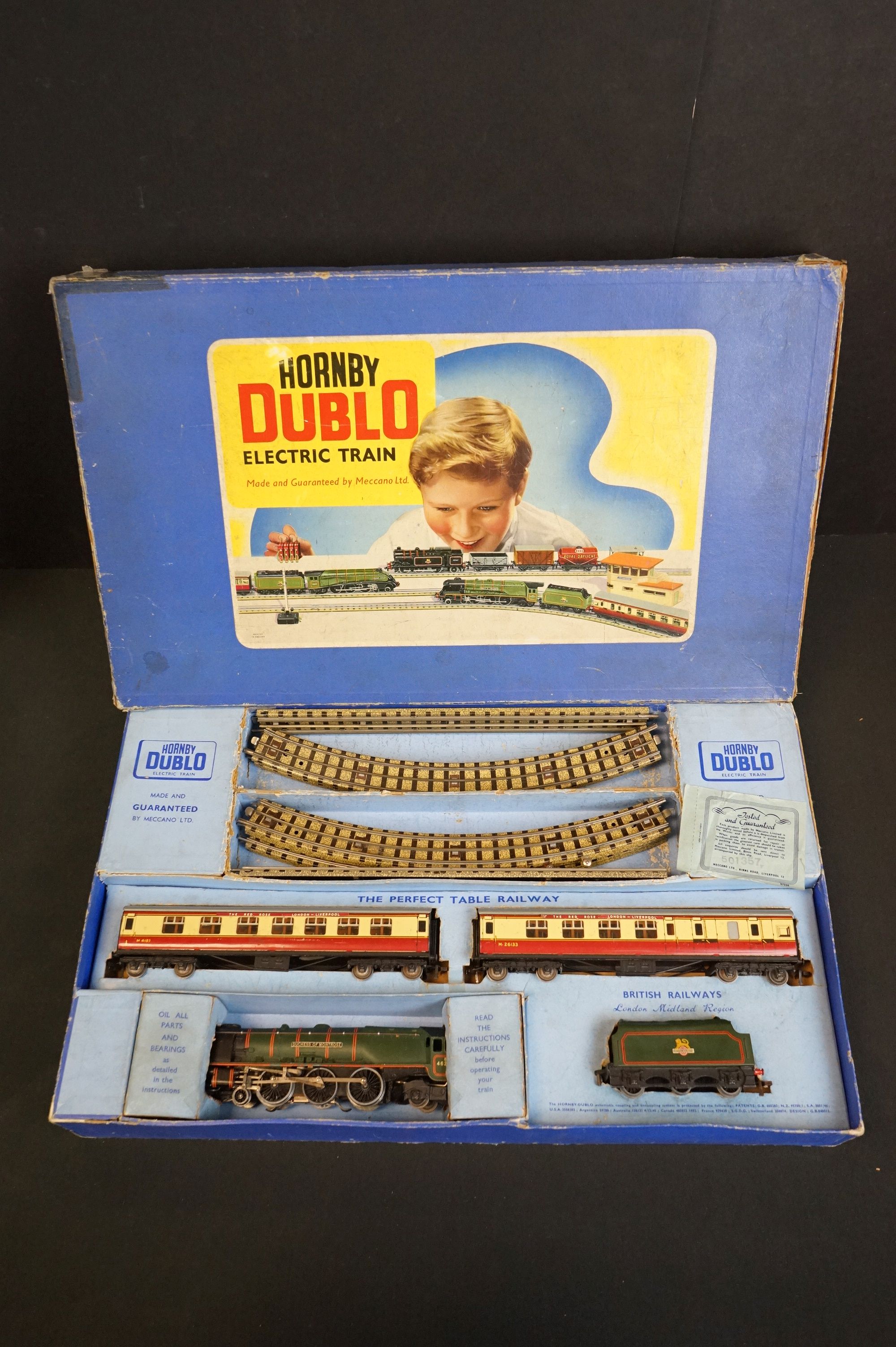 Three boxed Hornby Dublo train sets to include 2 x EDP12 Passenger Train with Duchess of Montrose - Image 2 of 17