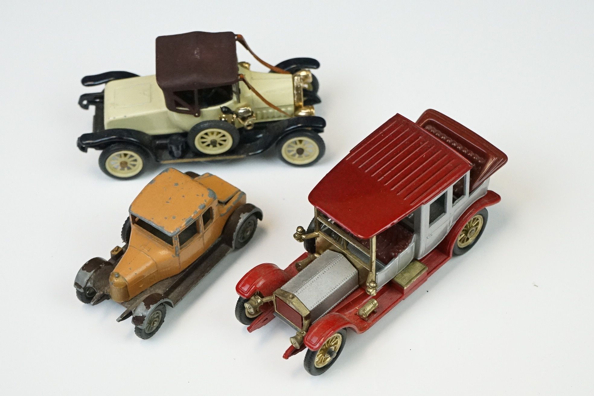 20 Mid 20th C play worn diecast models to include Triang Spot On Royal Rolls Royce, Corgi Chitty - Image 10 of 12