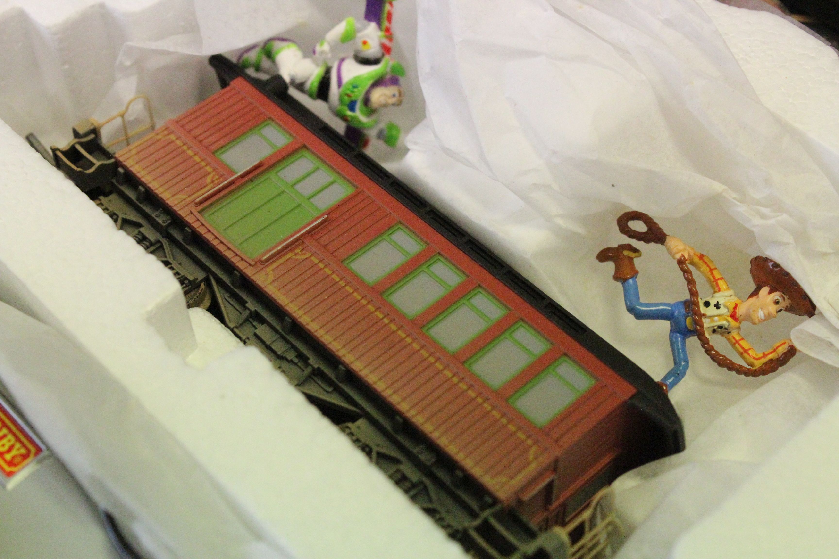 Boxed Hornby OO gauge R1149 Toy Story 3 train set, complete with locomotive, rolling stock etc - Image 6 of 7