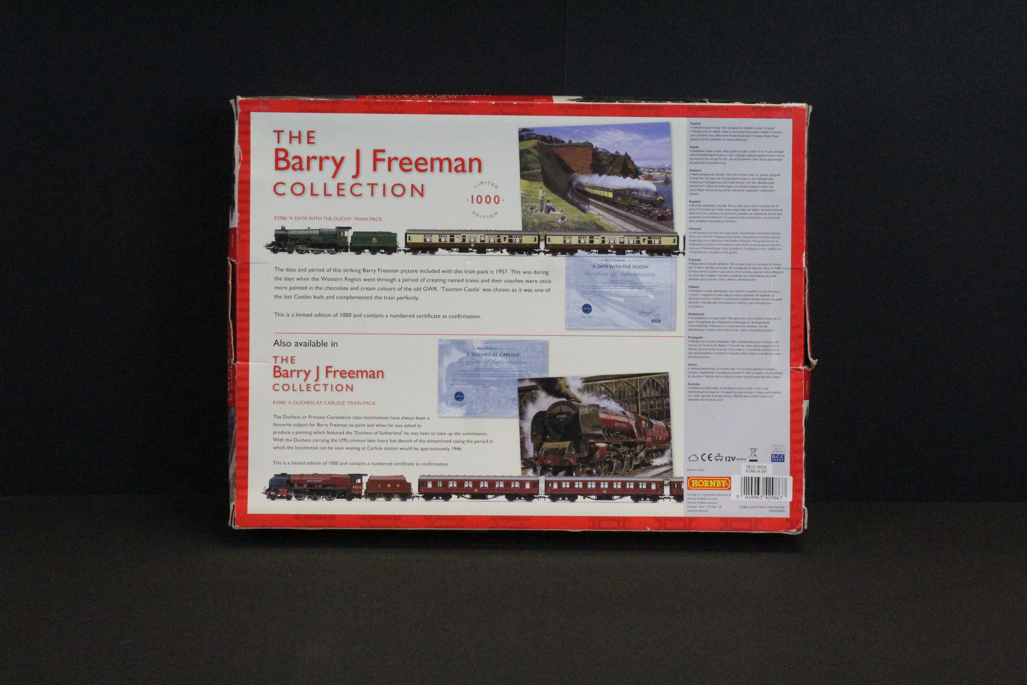 Boxed Hornby OO gauge R2986 The Barry J Freeman Collection Train Pack, complete with Taunton - Image 2 of 6