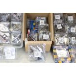 65 Cased Del Prado Aircraft of the Aces diecast plane models to include no. 19 MIG-29, no. 93 Bell