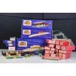 Quantity of Hornby Dublo model railway to include boxed D1 Through Station, boxed TPO Mail Van