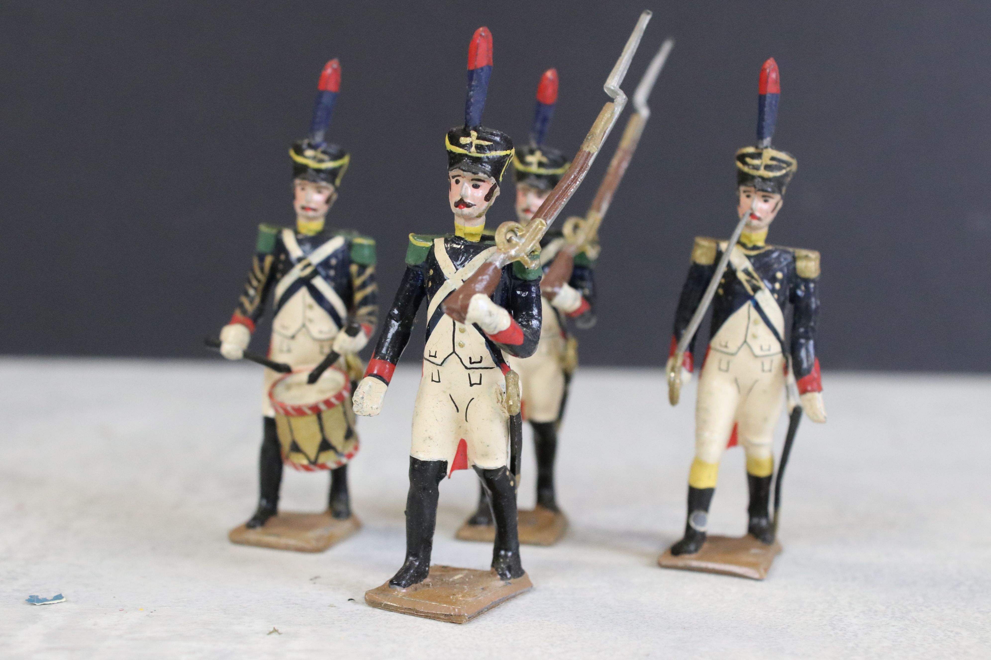 Five Boxed Mid 20th C onwards metal soldier figure sets to include Britains Drums & Bugles of the - Image 6 of 23