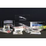 Collection of boxed & unboxed diecast & plastic models to include 2 x boxed Atlas Jaguar, boxed