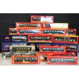 35 Boxed OO gauge items of rolling stock to include 24 x Hornby, 7 x Bachmann & 4 x Wrenn,