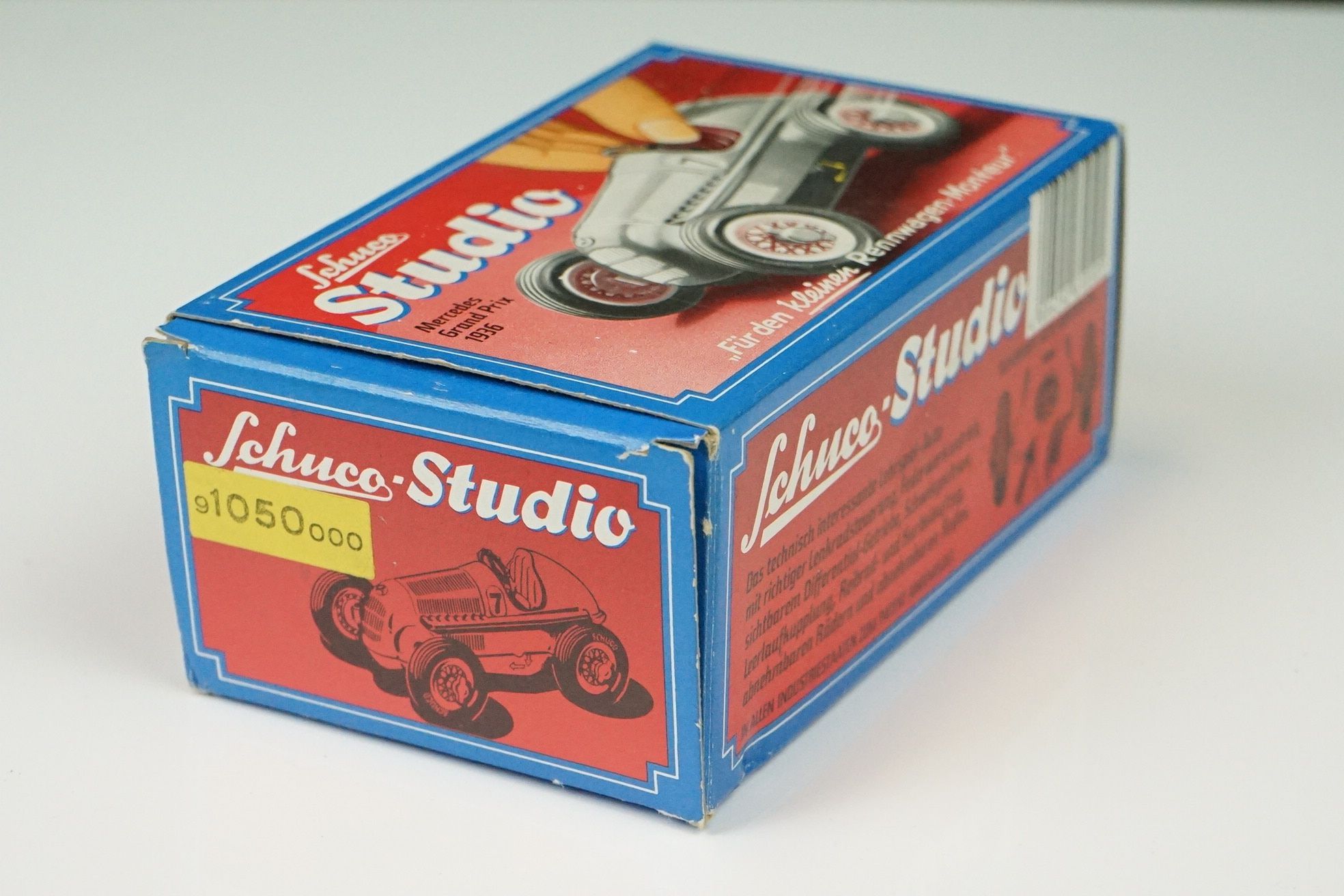 Boxed Schuco Studio Mercedes Grand Prix 1936 tinplate clockwork model, with key & accessories (model - Image 20 of 20