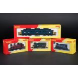 Four boxed Hornby OO gauge Railroad locomotives to include R2879 BR Class 55 St Paddy 55001, R2674