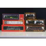 Six boxed OO gauge locomotives to include 2 x Hornby (R324 Lady Godiva BR Black Livery & R759 GWR