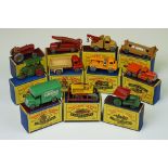11 Boxed Matchbox Lesney 75 Series diecast models to include 1, 13, 4, 9, 17, 15, 28, 18, 16, 17 &