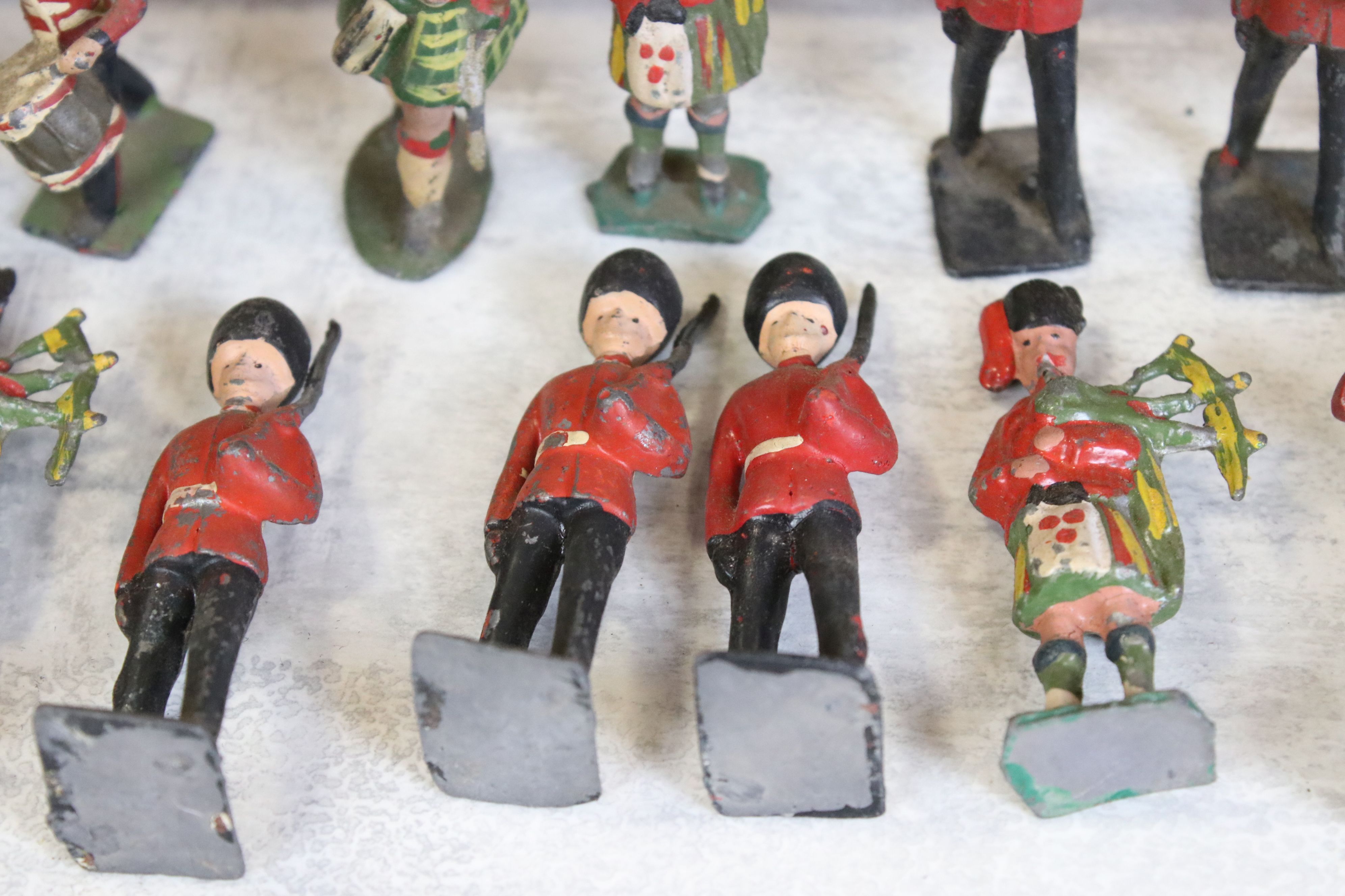 Five Boxed Mid 20th C onwards metal soldier figure sets to include Britains Drums & Bugles of the - Image 17 of 23