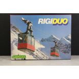 Boxed Lehmann Rigi Duo 9000 tin plate cable car set, appears complete